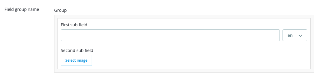 aperçu du champ group